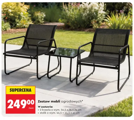 Zestaw mebli ogrodowych promocja w Biedronka