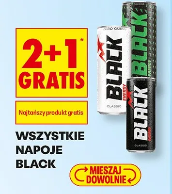 Napój energetyczny Black Zero Cukru promocja w Biedronka