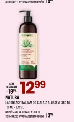 Łagodzący balsam do ciała z aloesem Natura promocja w Drogerie Natura