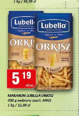 Makaron Lubella Orkisz świdry promocja w Chorten