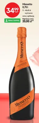 Prosecco Mionetto DOC Treviso Brut wytrawne promocja w Żabka