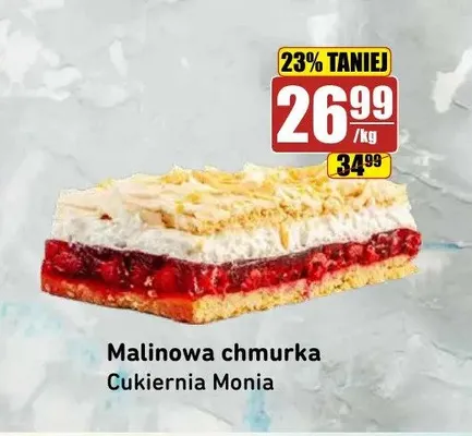 Ciasto Malinowa chmurka Cukiernia Monia promocja w API Market