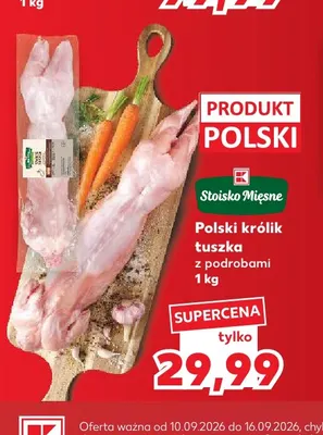 Polski królik tuszka z podrobami Stoisko Mięsne promocja w Kaufland