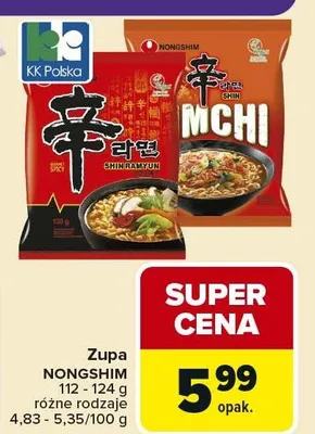 Zupa nongshim promocja w Carrefour Market