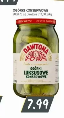 Ogórki luksusowe konserwowe Dawtona promocja w Słoneczko