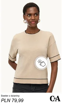 Sweter z dzianiny C & A promocja w C&A