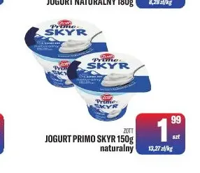 Jogurt Primo Skyr naturalny Zott promocja w Tomi Markt