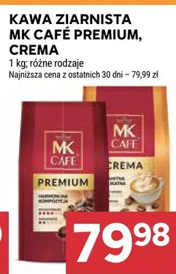 Kawa ziarnista premium, crema promocja w Stokrotka