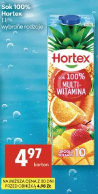 Sok 100% wybrane rodzaje promocja w Delikatesy Centrum