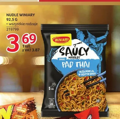 Nudle Winiary Saucy Noodles Pad Thai promocja w Selgros