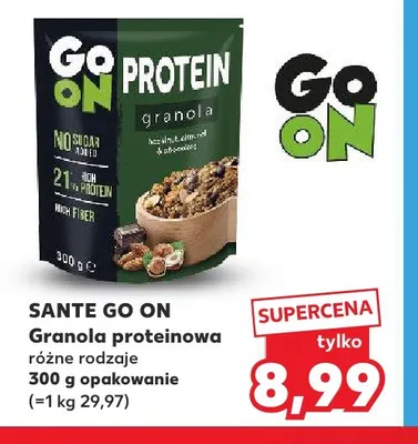 Granola proteinowa Sante Go On promocja w Kaufland