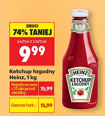 Ketchup łagodny promocja w Biedronka