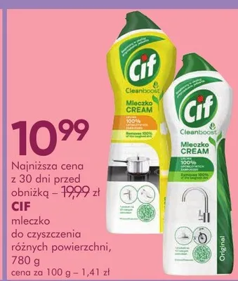 Mleczko do czyszczenia różnych powierzchni, 780 g promocja w Super-Pharm