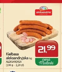 Kiełbasa aleksandryjska Aleksandria promocja w MALINKA