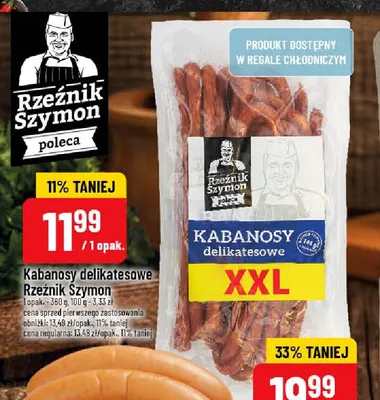 Kabanosy delikatesowe Rzeźnik Szymon promocja w POLOmarket