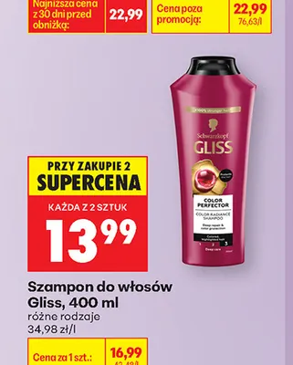Szampon do włosów Gliss promocja w Biedronka