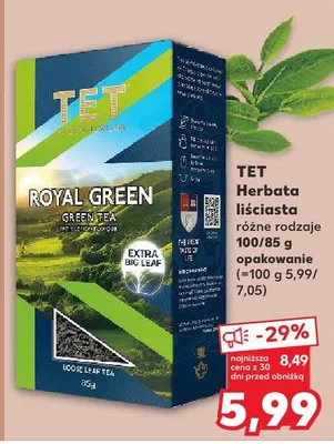 Herbata liściasta różne rodzaje promocja w Kaufland