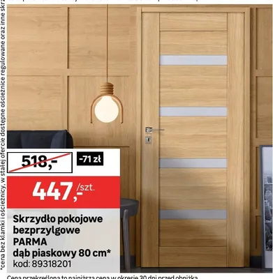 Skrzydło pokojowe bezprzylgowe Parma dąb piaskowy promocja w Leroy Merlin