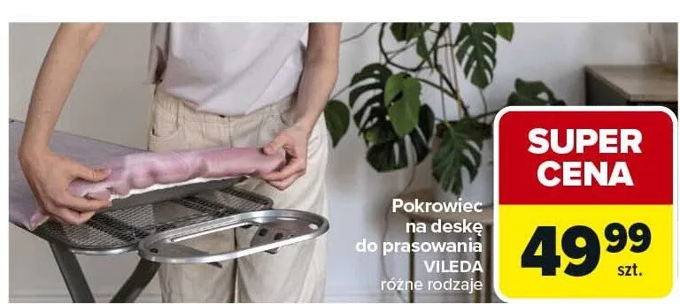 Pokrowiec na deskę do prasowania różne rodzaje promocja w Carrefour