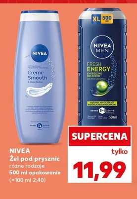 Żel pod prysznic Nivea Men Fresh Energy promocja w Kaufland