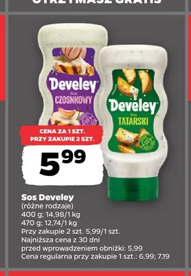 Sos tatarski Develey promocja w Netto