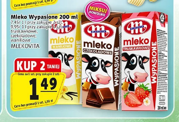 Mleko Wypasione czekoladowe promocja w Prim Market