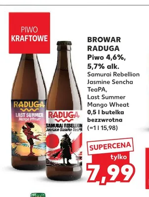 Piwo Browar Raduga Samurai Rebellion Jasmine Sencha TeaPA promocja w Kaufland