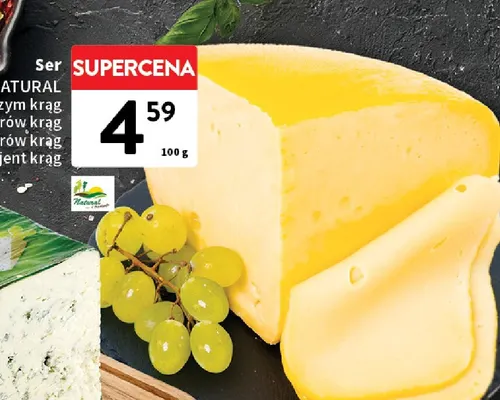 Ser Borzym krąg Natural promocja w Intermarche