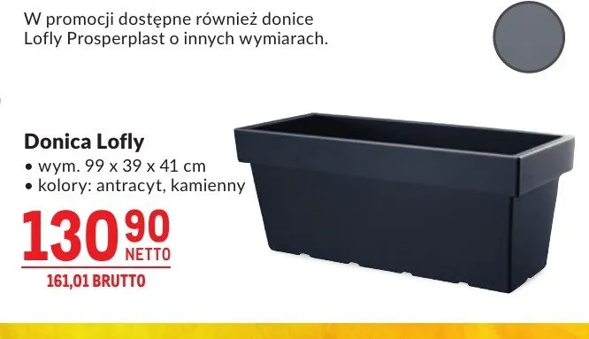 Donica Lofly 99x39x41cm kamienny promocja w Makro