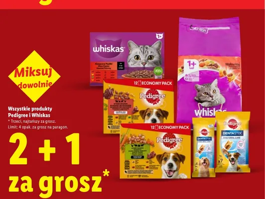 Produkty Pedigree i Whiskas promocja w Lidl