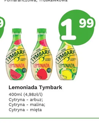 Lemoniada Tymbark cytryna - mięta promocja w Limonka