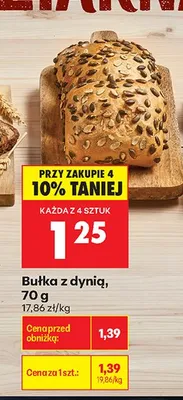 Bułka z dynią promocja w Biedronka