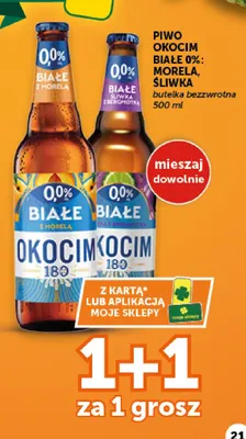 Piwo bezalkoholowe Okocim Białe morela promocja w Groszek