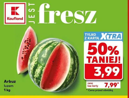 Arbuz luzem promocja w Kaufland