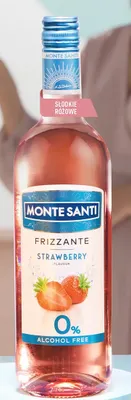Wino musujące bezalkoholowe Frizzante Strawberry 0% promocja w Biedronka