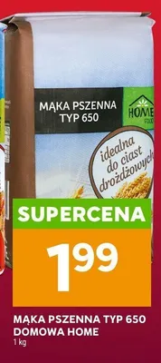 Mąka pszenna typ 650 domowa Home Food promocja w Stokrotka