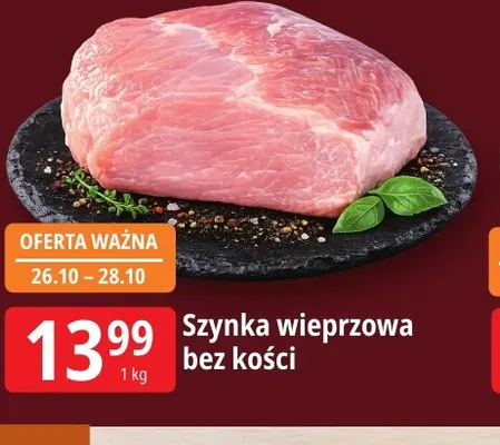 Szynka wieprzowa bez kości promocja w Leclerc