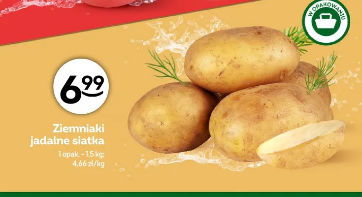 Ziemniaki jadalne siatka promocja w Żabka
