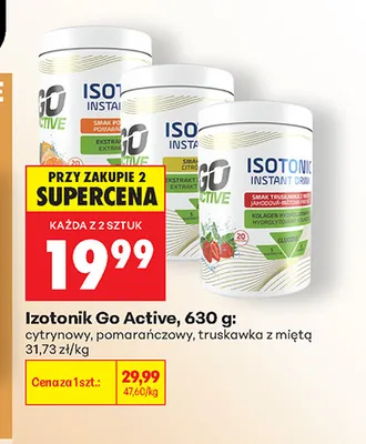 Izotonik Go Active cytrynowy promocja w Biedronka