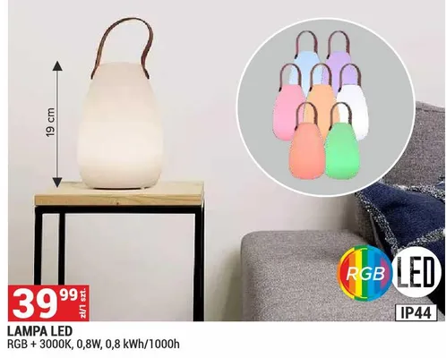 Lampa LED RGB 3000K 0,8W IP44 promocja w Merkury Market