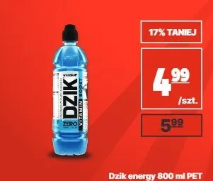 Napój energetyczny Dzik Energy Vitamin Boost Zero promocja w API Market