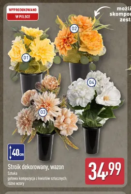 Stroik dekorowany wazon promocja w Aldi