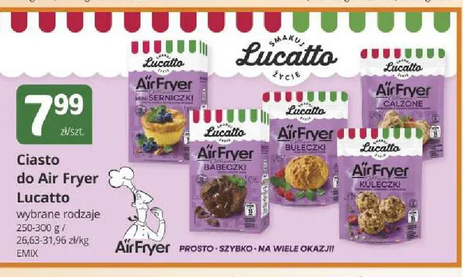 Ciasto do Air Fryer mini serniczki Lucatto promocja w Marketvita