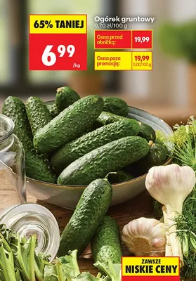 Ogórek gruntowy promocja w Biedronka