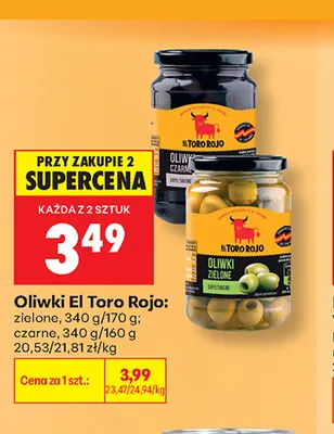 Oliwki zielone El Toro Rojo promocja w Biedronka