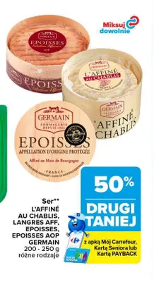 Ser Époisses AOP Germain promocja w Carrefour