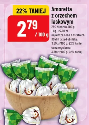 Amoretta z orzechem laskowym promocja w POLOmarket
