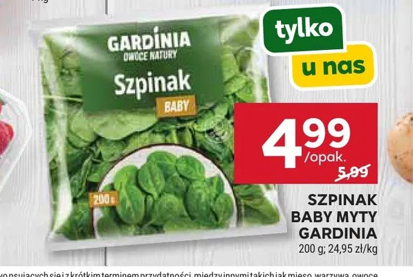 Szpinak baby myty Gardinia promocja w Stokrotka