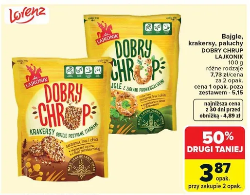 Bajgle różne rodzaje promocja w Carrefour