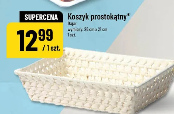 Koszyk prostokątny promocja w POLOmarket